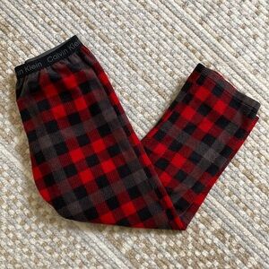 Boys Plaid Calvin Klein Pajama Pants